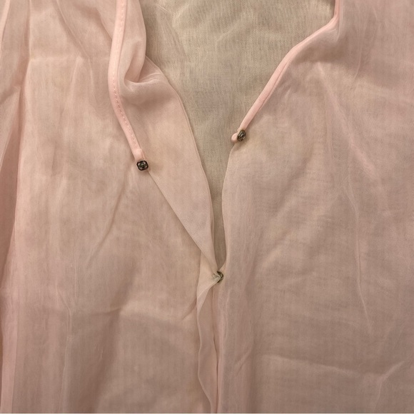 Vintage Lace Duster Robe Pink Medium - Picture 6 of 9